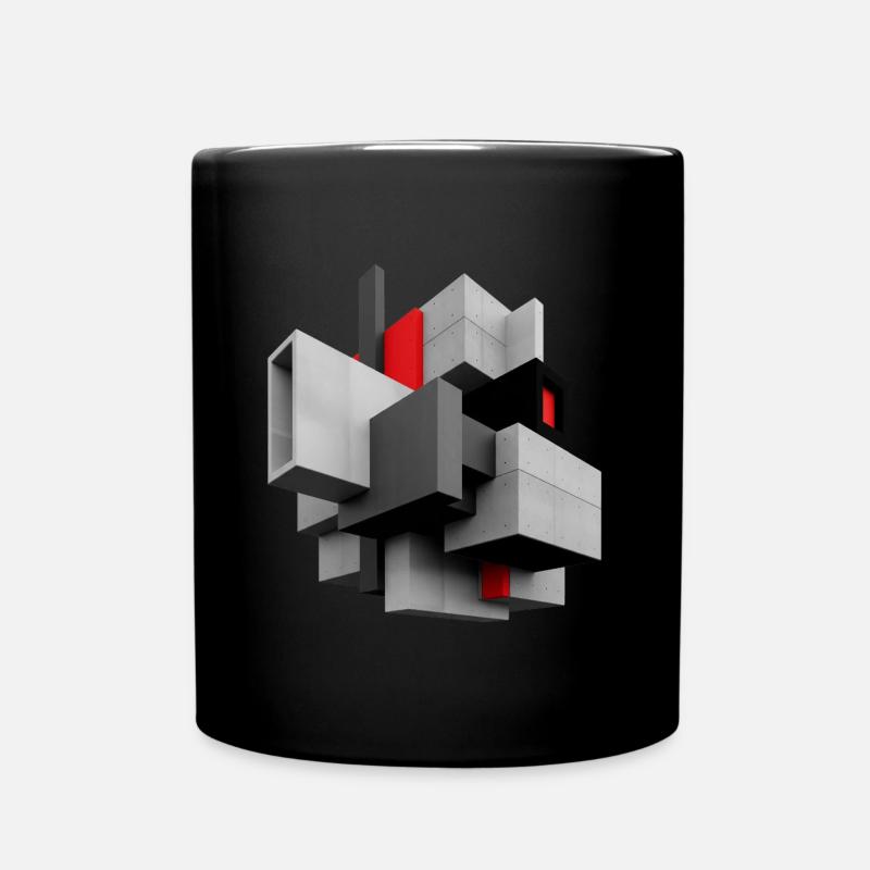 Cube - Mug uni - noir