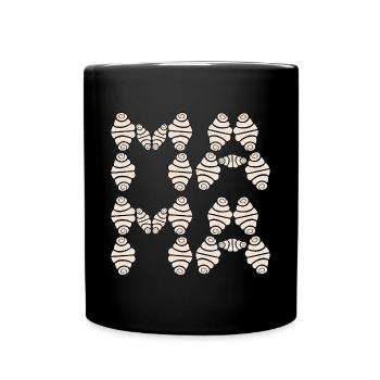 FRANZBRÖTCHEN HAMBURG MAMA - Tasse einfarbig - Schwarz - Vorne