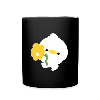 Canard romantique - Mug uni - noir - Devant