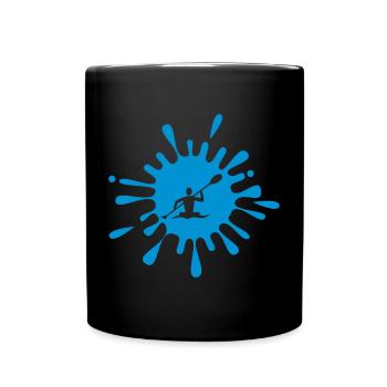 Canoe and kayak symbol - Full Colour Mug - black - Front
