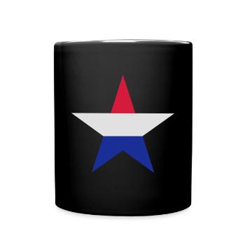 Dutch Sterne - Tasse einfarbig - Schwarz - Vorne