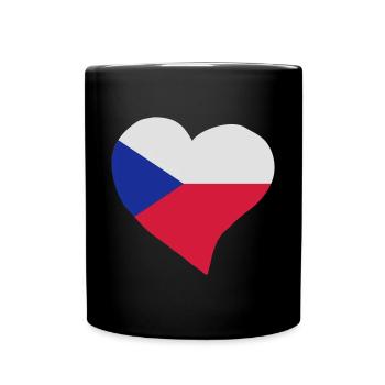 Czech heart - Full Colour Mug - black - Front