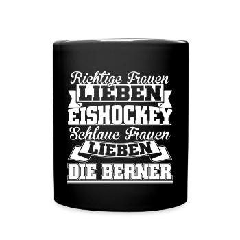 Die Berner - Tasse einfarbig - Schwarz - Vorne