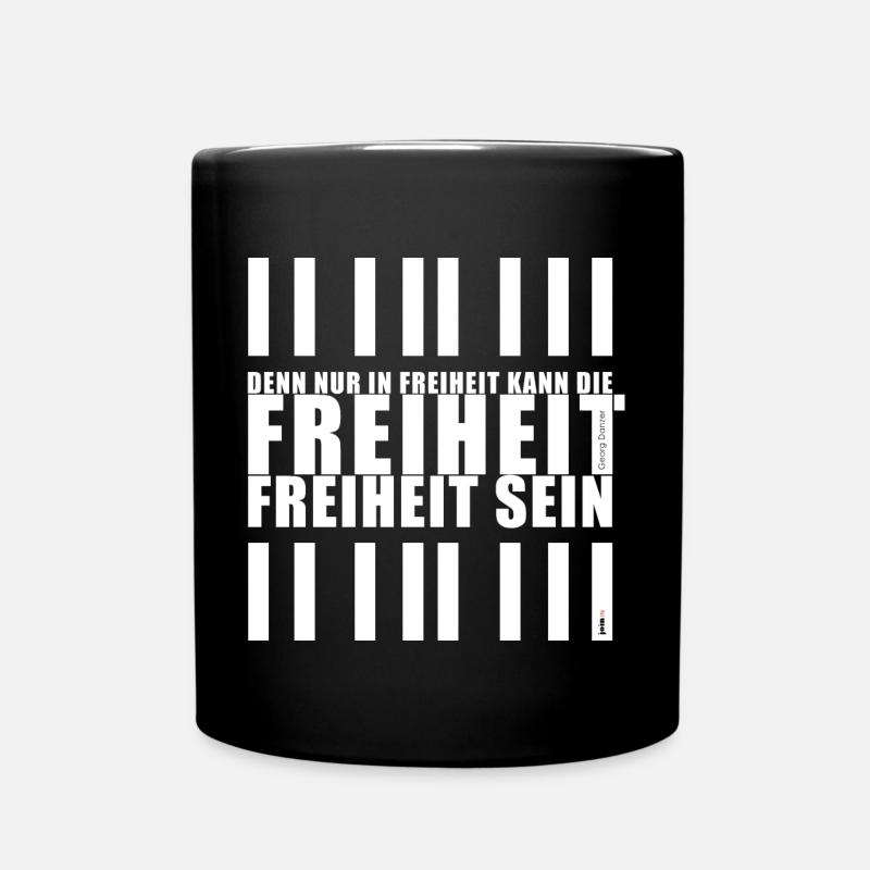 52_Freiheit_1_ - Tasse einfarbig - Schwarz
