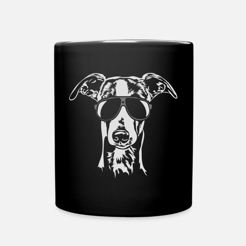 Whippet cool - Tasse einfarbig - Schwarz