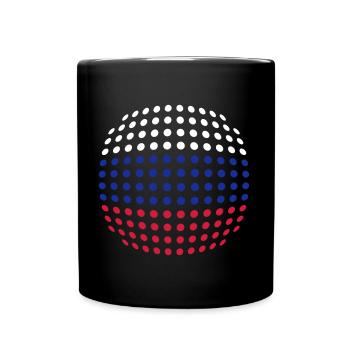 Russian Flag - Full Colour Mug - black - Front