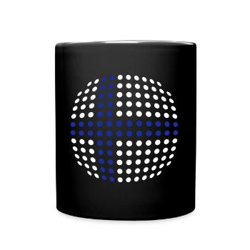 Finnish Flag - Full Colour Mug - black - Front