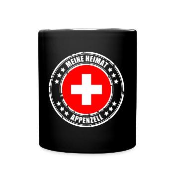 MEINE HEIMAT APPENZELL - Tasse einfarbig - Schwarz - Vorne