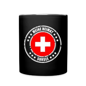 MEINE HEIMAT SURSEE - Tasse einfarbig - Schwarz - Vorne
