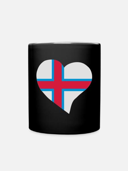 Cœur des îles Féroé - Mug uni - noir