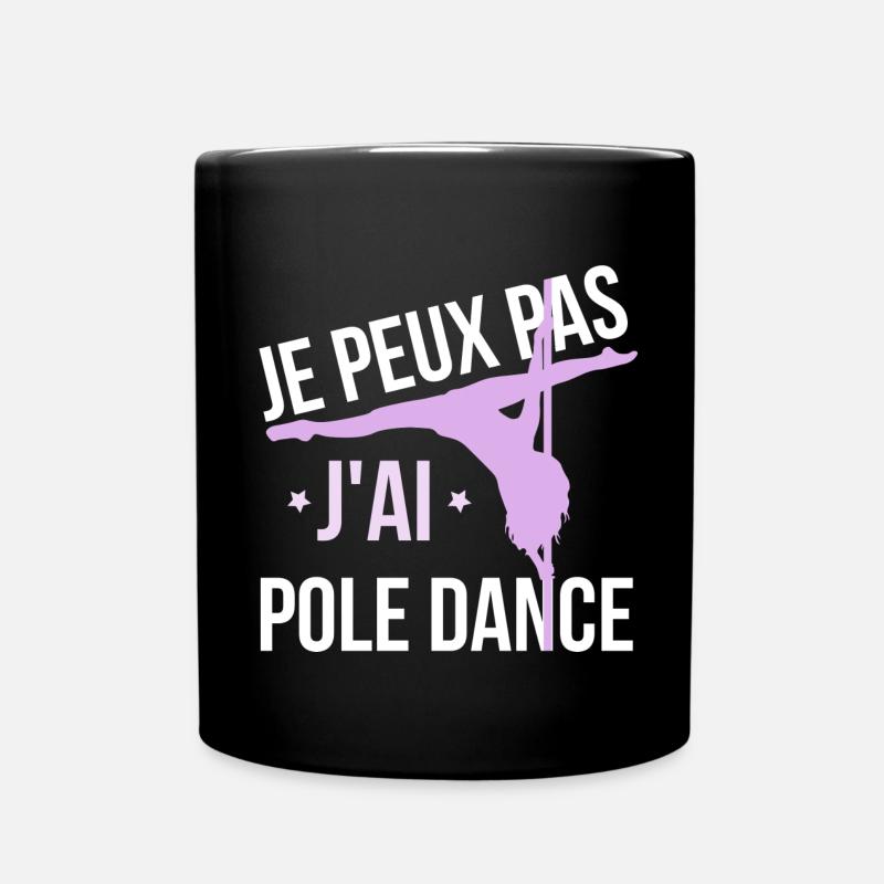 Je peux pas j'ai pole dance - Mug uni - noir