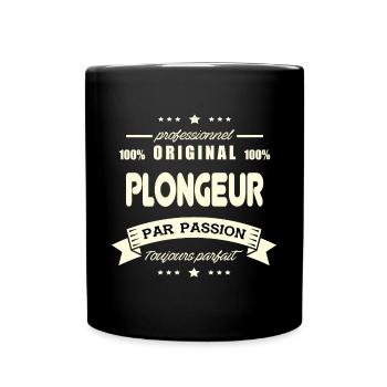 le Plongeur Original - Mug uni - noir - Devant