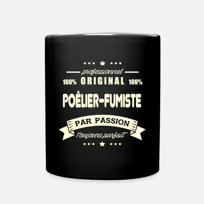 Poêlier-fumiste Original - Mug uni - noir