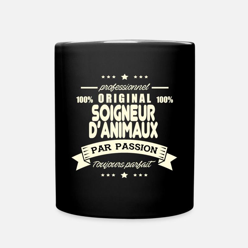 Soigneur d'animaux Original - Mug uni - noir