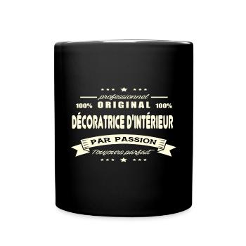 Décoratrice d'intérieur Original - Mug uni - noir - Devant