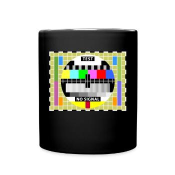 Affichage de l'achèvement de la transmission de l'image d'un téléviseur de test - Mug uni - noir - Devant