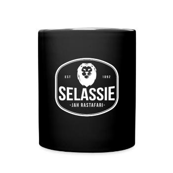Haile Selassie - Jah Rastafari - Reggae - Tasse einfarbig - Schwarz - Vorne