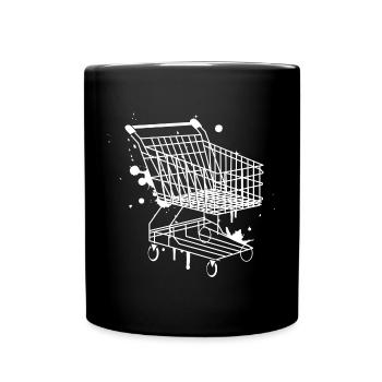 Shopping Cart Graffiti - Full Colour Mug - black - Front