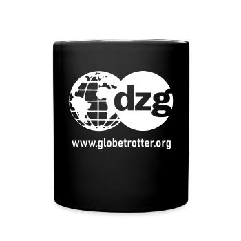 dzg logo texte blanc - Mug uni - noir - Devant
