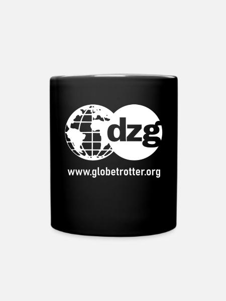 dzg logo Text white - Tasse einfarbig - Schwarz