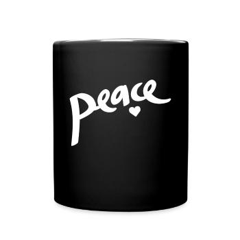 paix - Mug uni - noir - Devant