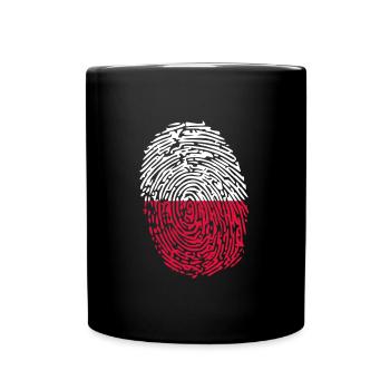Polska - Tasse einfarbig - Schwarz - Vorne