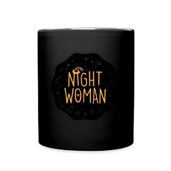 Night Woman, night woman. - Full Colour Mug - black - Front
