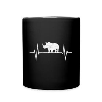 Rhino Rhinos Africa Safari Cadeau de voyage - Mug uni - noir - Devant