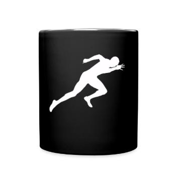 Sprint Leichtathletik - Tasse einfarbig - Schwarz - Vorne