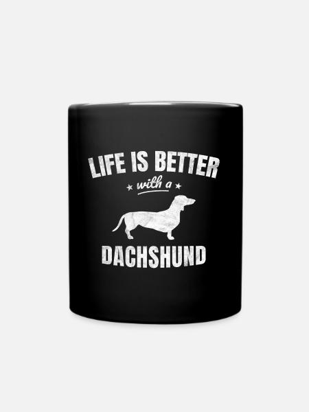 Teckel teckel teckel cadeau drôle - Mug uni - noir