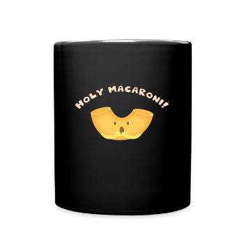 Holy Macaroni - World Pasta Day / World Noodle Day - Full Colour Mug - black - Front