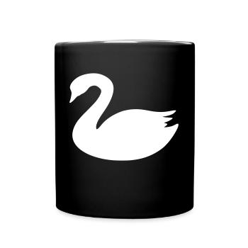 swan - Full Colour Mug - black - Front