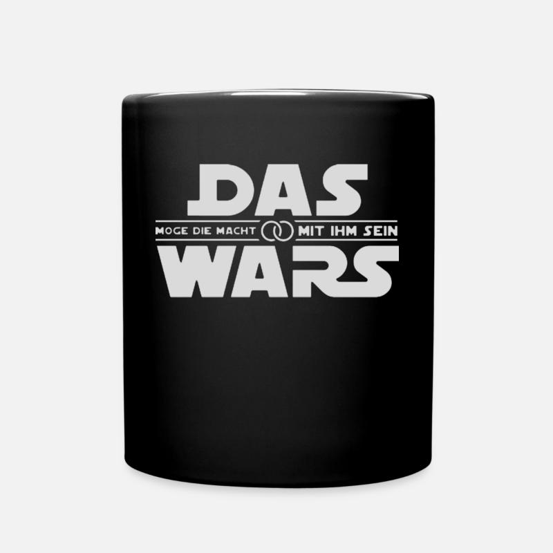 Das Wars weiß - Tasse einfarbig - Schwarz