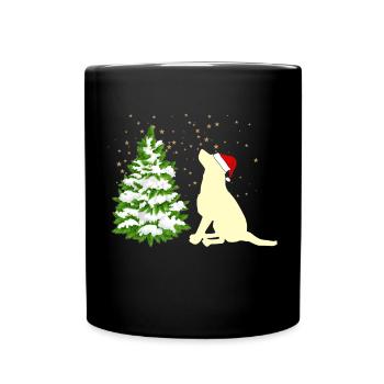 dog labrador golden retriever - Full Colour Mug - black - Front