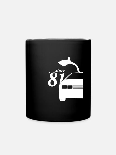 Since 1981 / DeLorean - Full Colour Mug - black