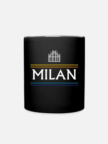Milan / Mailand - Tasse einfarbig - Schwarz