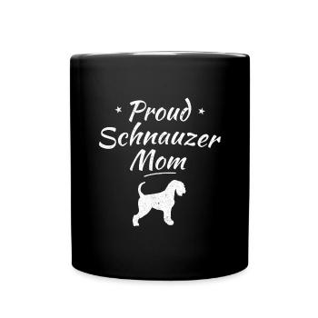 Schnauzer Zwergschnauzer Geschenk - Tasse einfarbig - Schwarz - Vorne