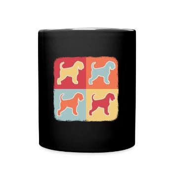 schnauzer - Full Colour Mug - black - Front