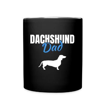 Dachshund - Tasse einfarbig - Schwarz - Vorne
