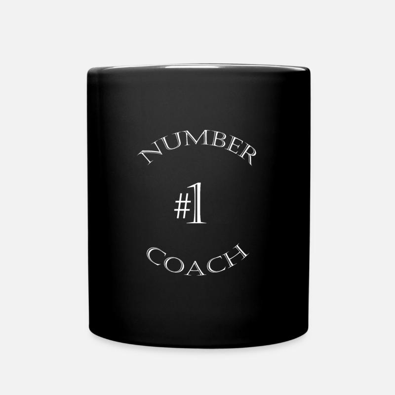 Number one Coach Shirt - Tasse einfarbig - Schwarz