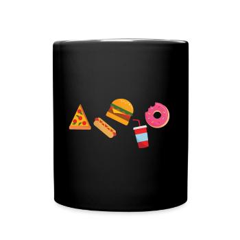 Food T-Shirt - Mug uni - noir - Devant