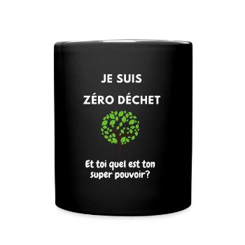 T shirt Zéro déchet - Mug uni - noir - Devant