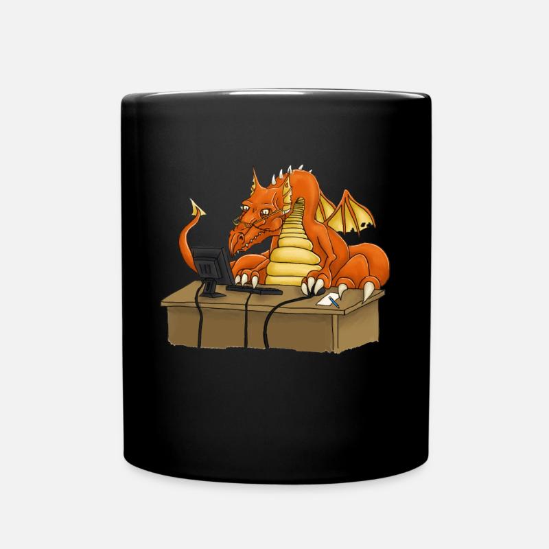 Office kite - Full Colour Mug - black