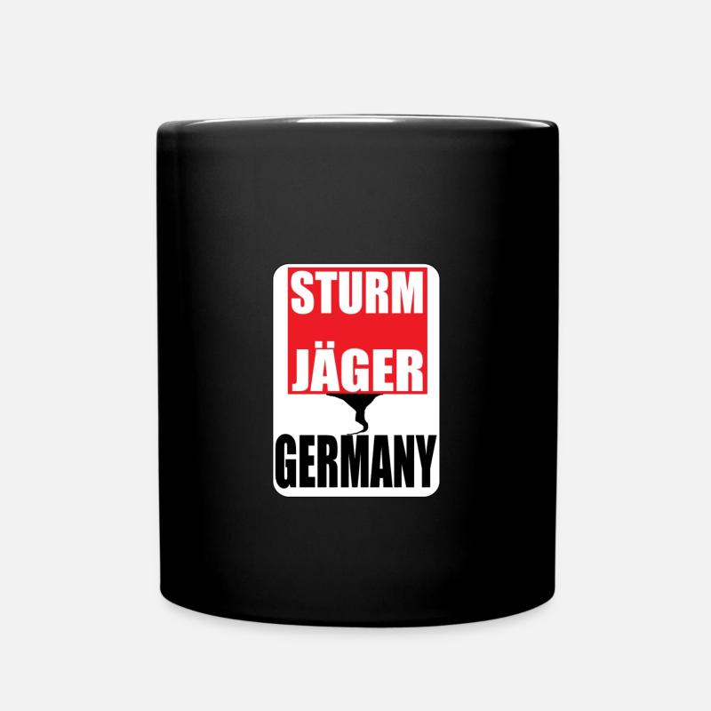 Sturmjäger Germany, Storm Chaser , Orkan shirt - Tasse einfarbig - Schwarz