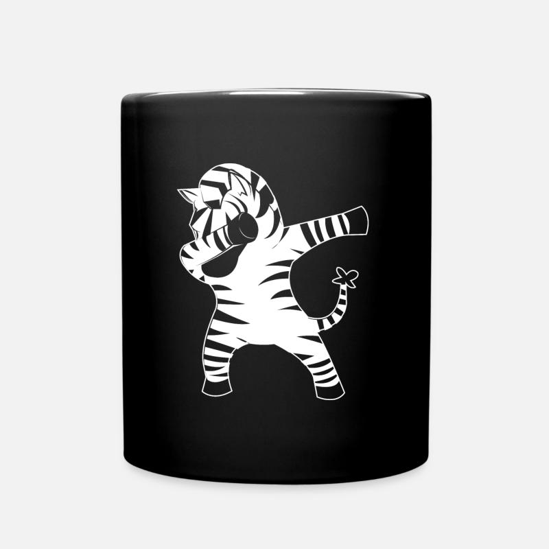 Tamponner zèbre tamponner - Mug uni - noir