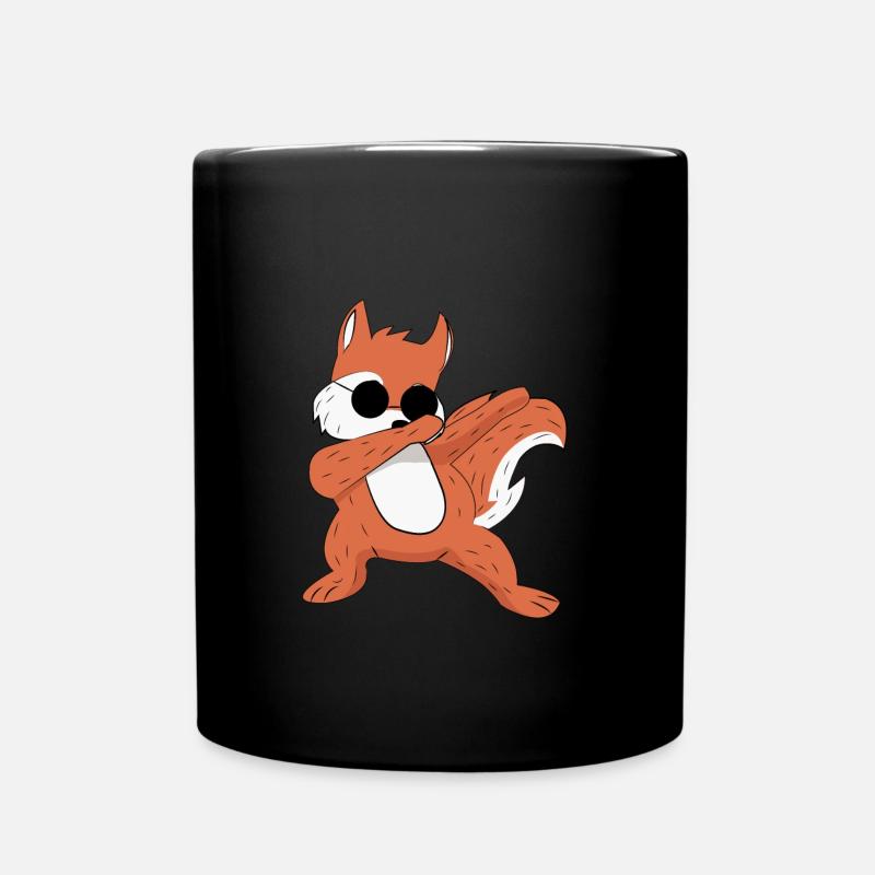 Dabbing Fox Dab Fuchs - Tasse einfarbig - Schwarz
