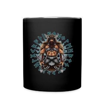 Berserker nordique | Guerriers Vikings Valhalla - Mug uni - noir - Devant