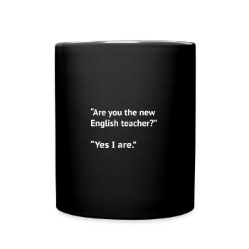 Professeur d'anglais drôle disant. cadeau cool - Mug uni - noir - Devant