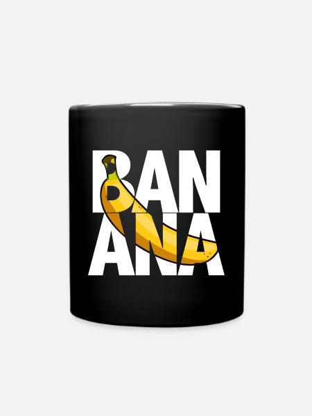 banane - Mug uni - noir