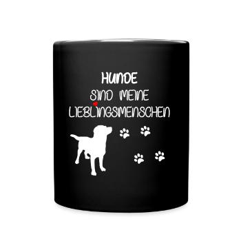 Sweet dogs saying - Full Colour Mug - black - Front